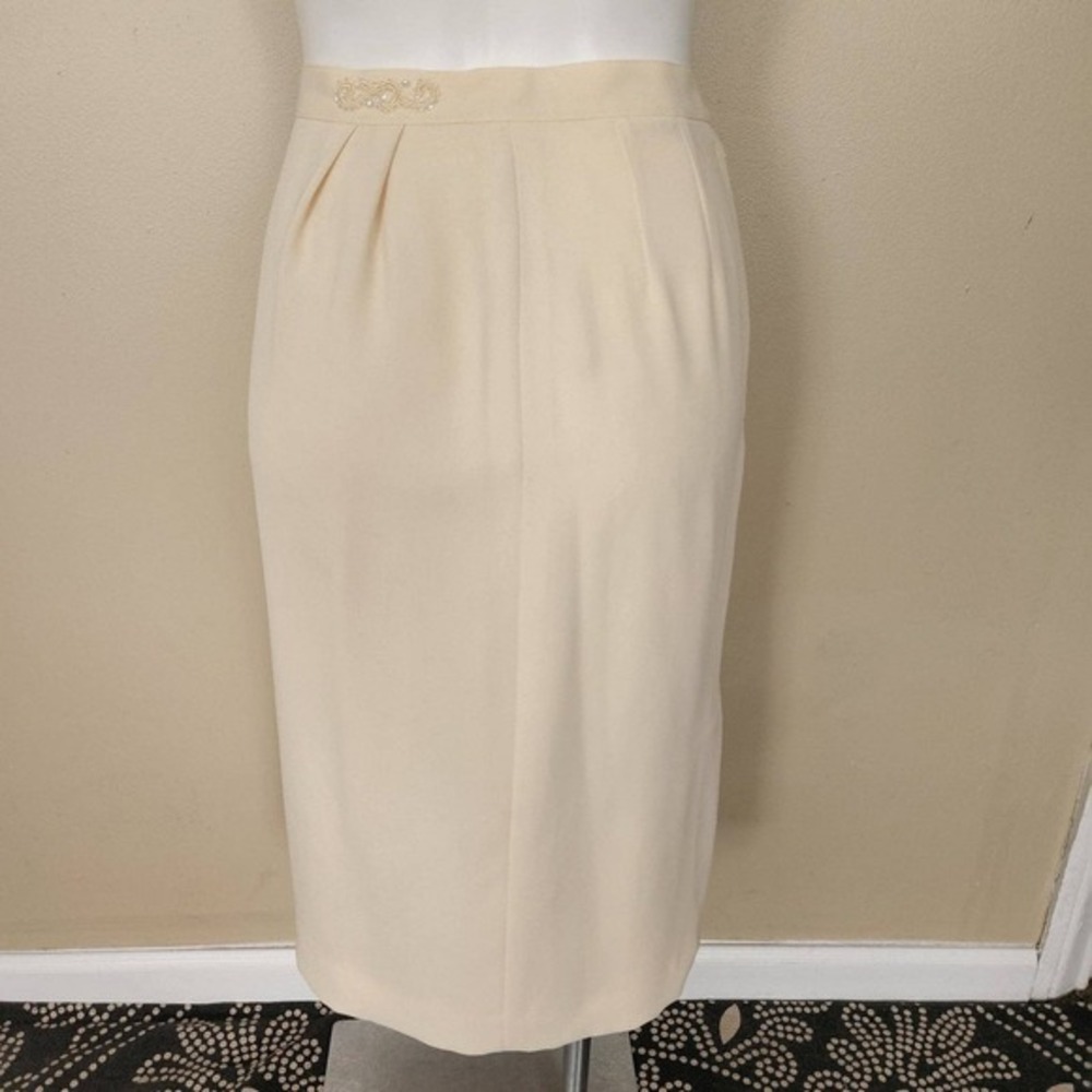 Vintage‎ 1990s Le Suit Beaded Pencil Skirt